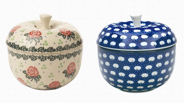セラミカの陶器アップルボックス♪贈り物に人気の林檎型陶器 