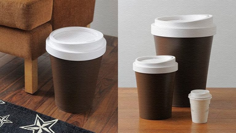 大きなテイクアウトカップがゴミ箱に Coffee Bin コーヒー ビン モノオモイ Mono Omoi