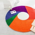 カラーホイールラグ｜カラフルな円型ラグマットで部屋を明るく演出！