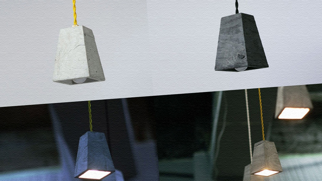 モルタルで作られたペンダントランプ｜Lump Lamp（ランプランプ）