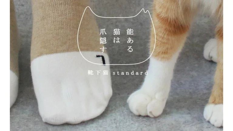 実は5本足ソックス。自分の足も猫足になれる｜能ある猫は、爪隠す「靴下猫」