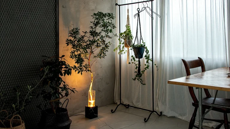 グリーンを灯すアートな照明｜Luminastone Floor Lamp
