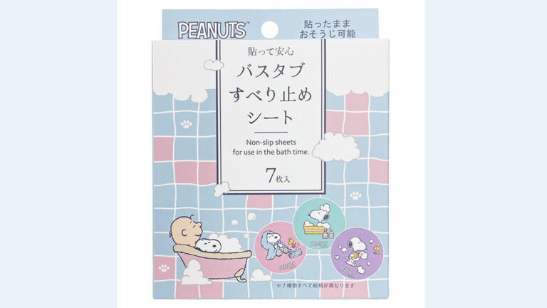 家族みんなで安心＆楽しく♪「スヌーピー バスタブすべり止めシート」で快適バスタイム