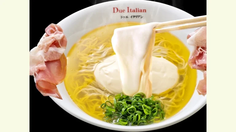 【らぁ麺フロマージュ】チーズが主役の新感覚ラーメン｜ドゥエイタリアンの贅沢な一杯
