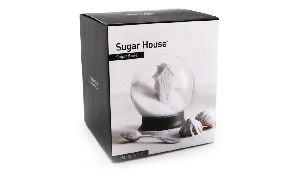 お砂糖がまるで雪景色。スノードームのように眺めていたくなる『シュガーポット』