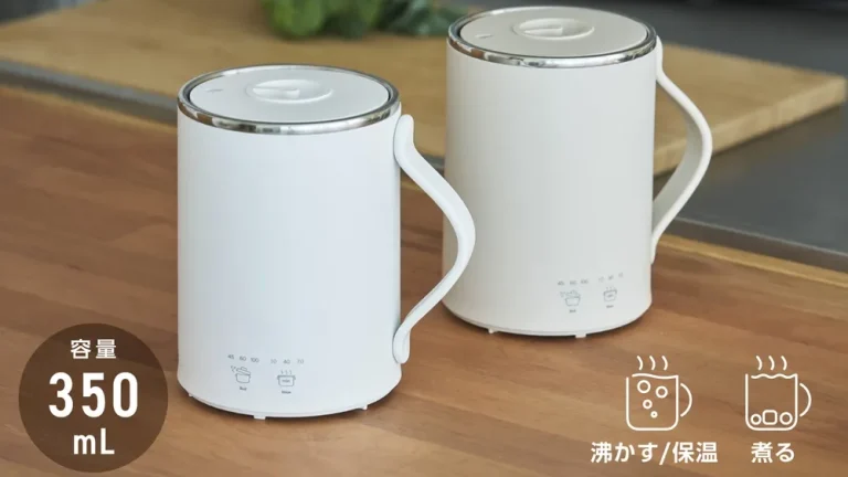 材料を入れてスイッチを押すだけ！マグカップ型電気なべ「Cook Mug」｜デスクで手軽に温かい食事を楽しむ便利家電