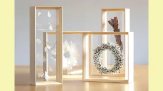 立体オブジェを飾るという新しい発想。季節の移ろいをアートに変える『Fufua フーファディスプレイフレーム』