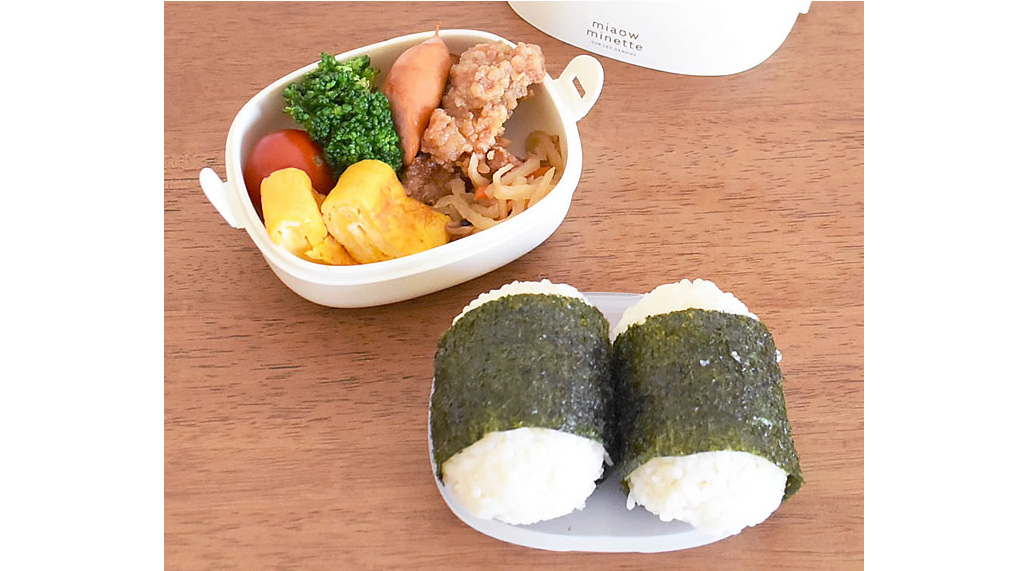 【ねこ好き必見】Sabu にゃお ねこみみおにぎりケース｜おにぎり2個＋おかずが入る日本製ランチケース