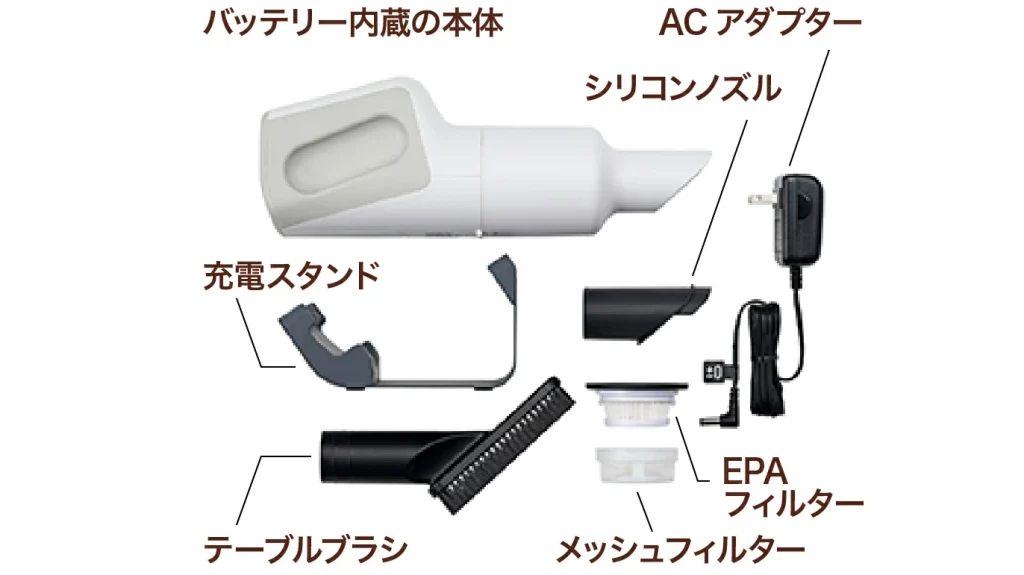出しっぱなしでOK|±0 プラスマイナスゼロ ハンディクリーナーで始める“ちょこっと掃除”