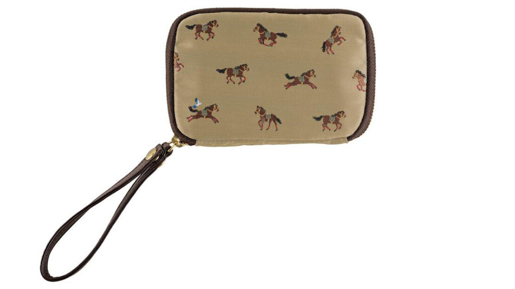 【2026年干支・午年】ほぼ日 ひきだしポーチ・ポケット「タイ&チーフ 駆ける馬」|整理上手な大人のための上質ミニポーチ