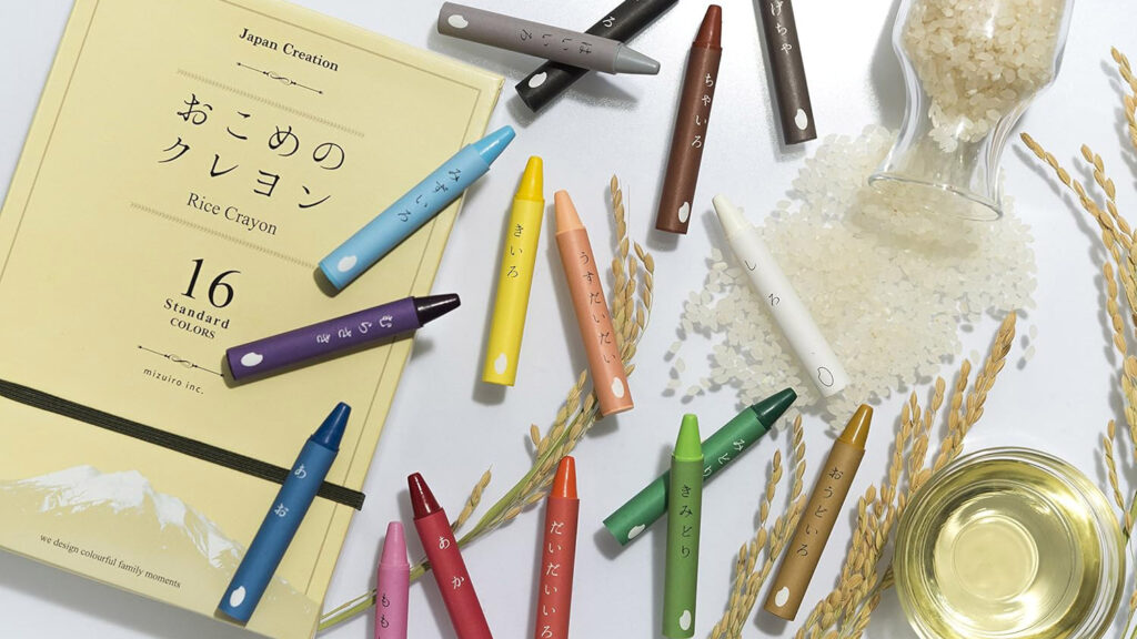 お米から生まれたやさしいクレヨン。安心して使える『おこめのクレヨン』で描く色彩の世界