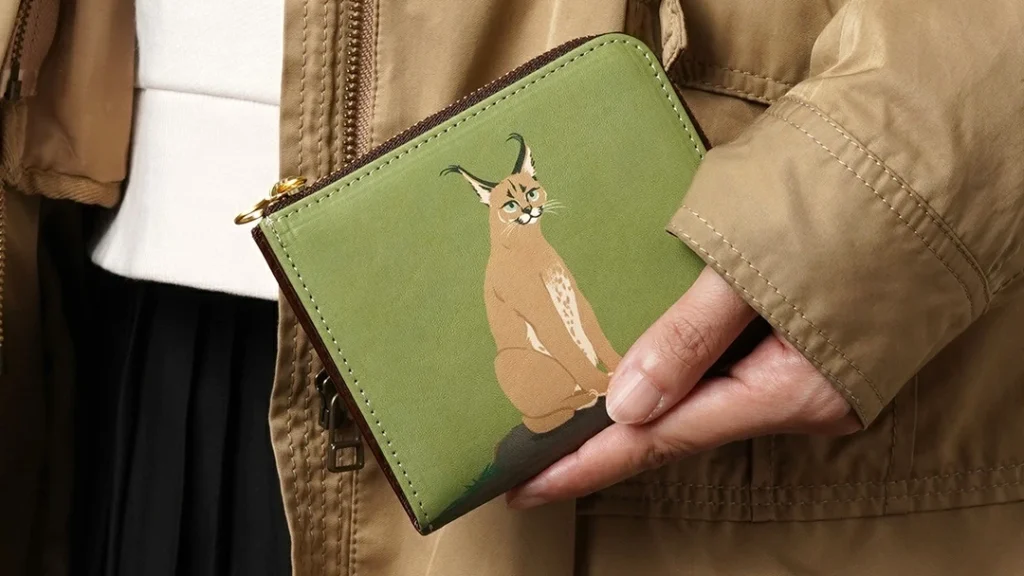 動物アートに癒される｜HIRAMEKI L字ファスナーミニ財布 ANIMALSの使いやすさ