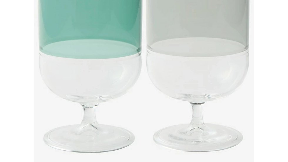 【耐熱&times;デザイン】KEYUCA ツートーン耐熱ゴブレット｜パーティーにも日常にも使えるおしゃれグラス