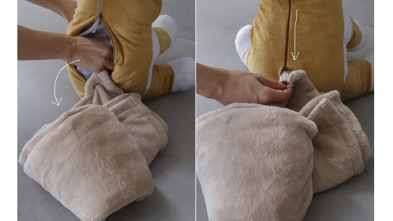 ブランケットが入った可愛いぬいぐるみ『ZOO ZOO NAP』