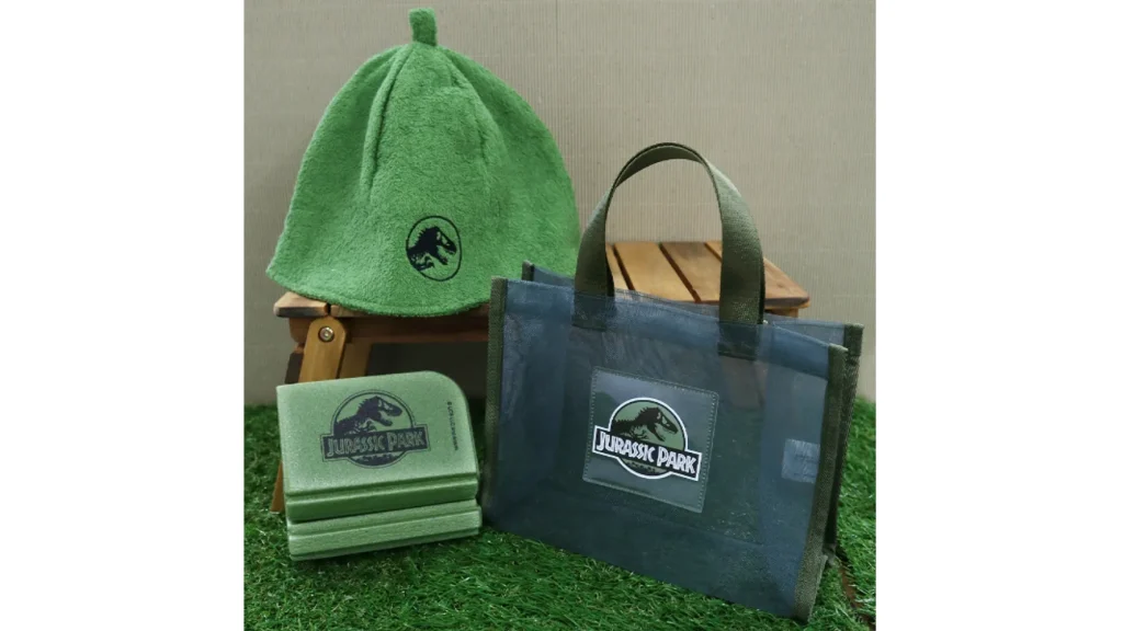 【映画コラボ】Filmarkets サウナセット｜バック・トゥ・ザ・フューチャー＆ジュラシック・パークのデザイン3点セット