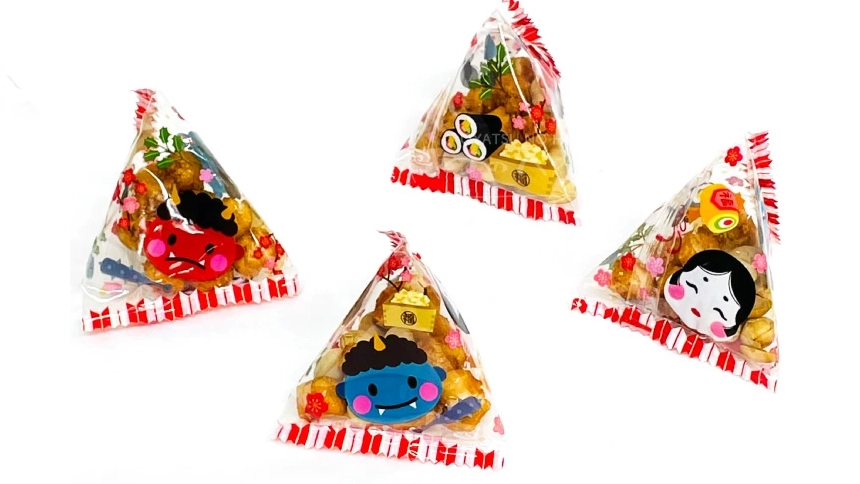 福豆とあられのテトラ｜袋のまま豆まきできる節分用個包装お菓子