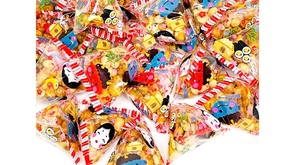 福豆とあられのテトラ｜袋のまま豆まきできる節分用個包装お菓子