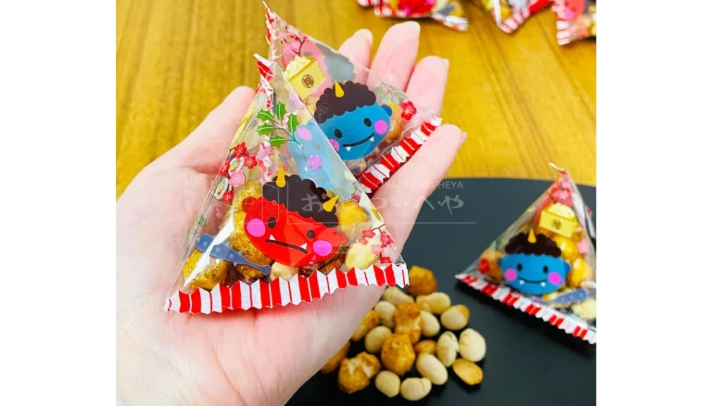 福豆とあられのテトラ｜袋のまま豆まきできる節分用個包装お菓子