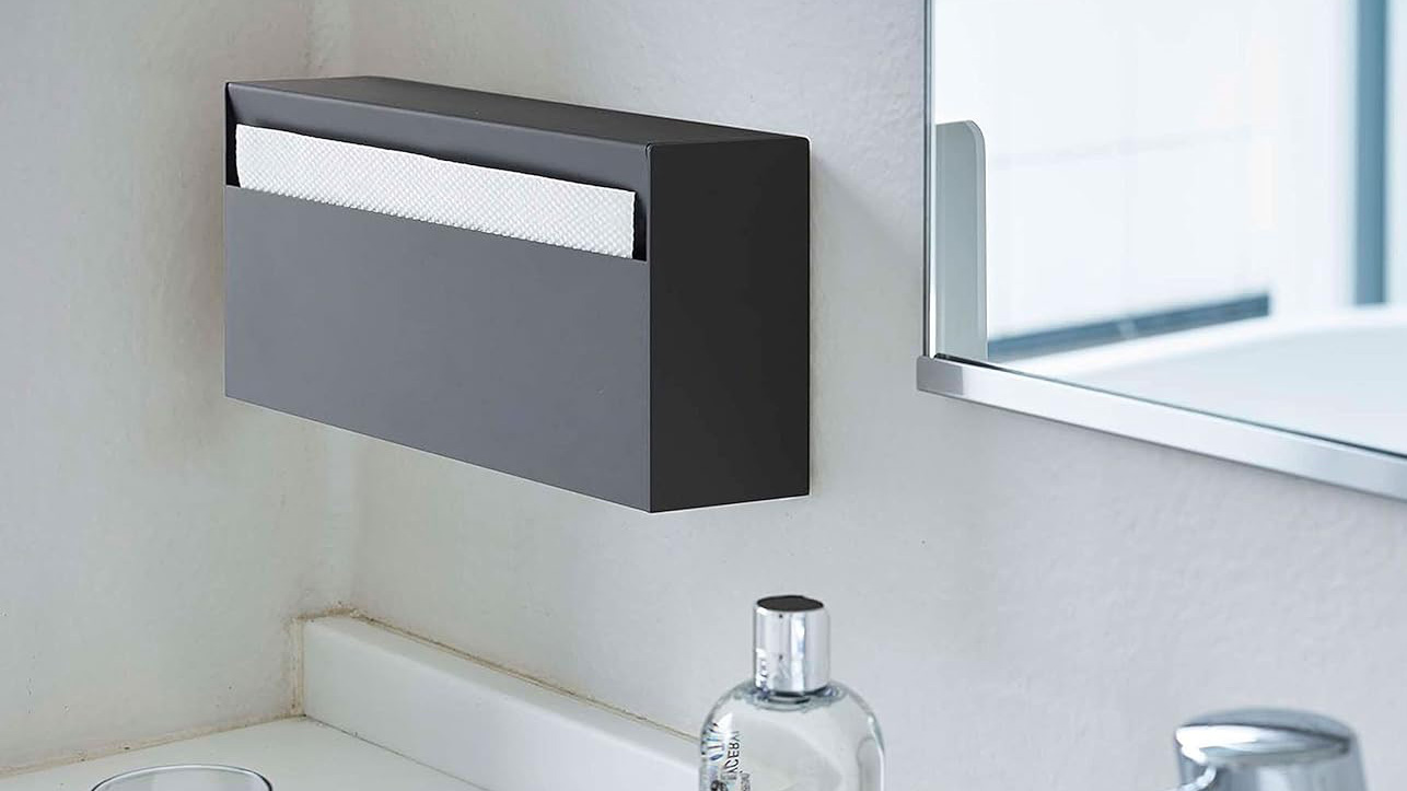 ペーパータオルの置き場問題を解決|tower 壁付けペーパーホルダー