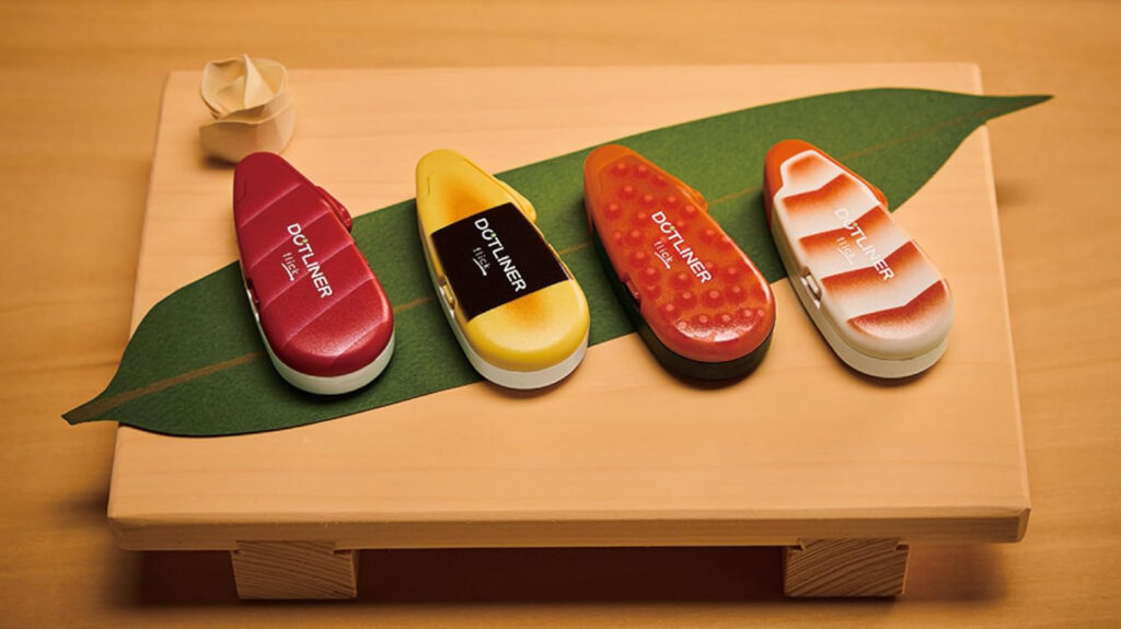 コクヨ テープのり 寿司デザイン限定｜『ドットライナー』20周年記念のかわいい文房具