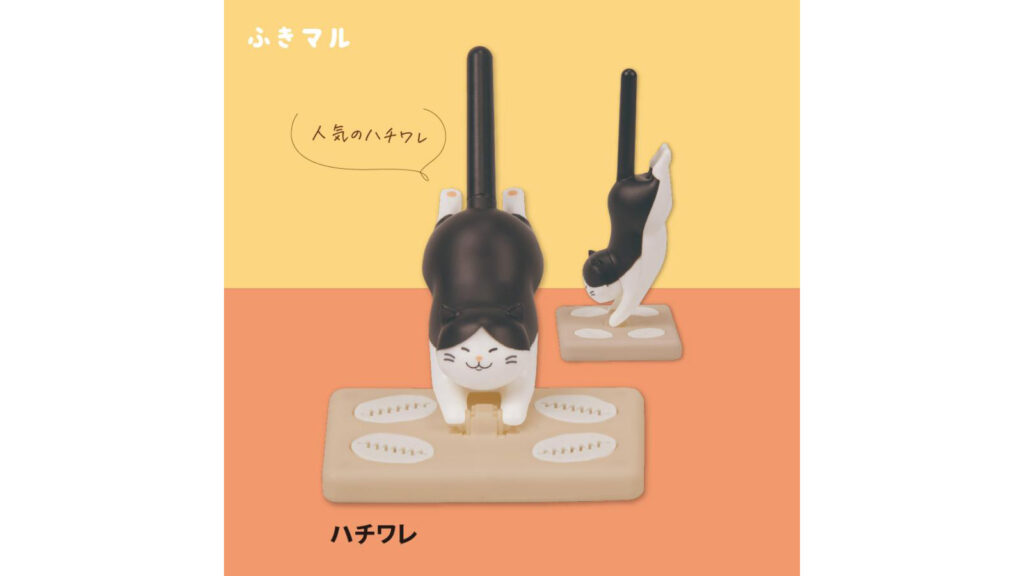 デスク掃除が楽しくなるサンスター文具「ふきマル」｜猫デザインが可愛い卓上クリーナー