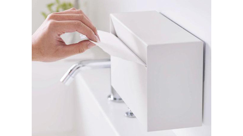 ペーパータオルの置き場問題を解決|tower 壁付けペーパーホルダー