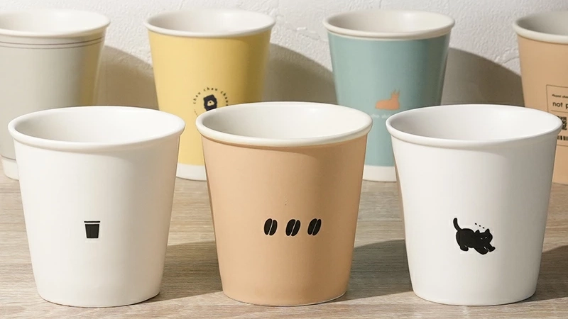 ノットペーパーカップ｜紙コップみたいな陶器カップが可愛い