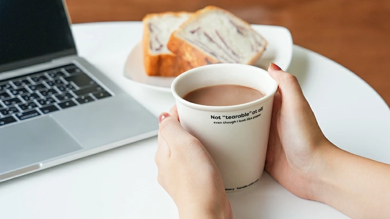ノットペーパーカップ｜紙コップみたいな陶器カップが可愛い