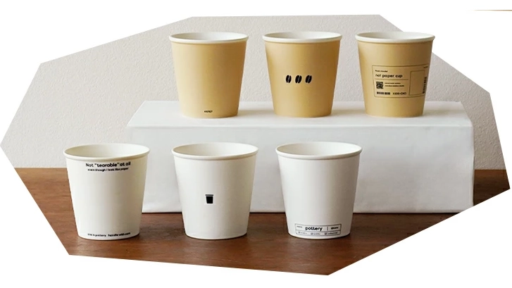 ノットペーパーカップ｜紙コップみたいな陶器カップが可愛い