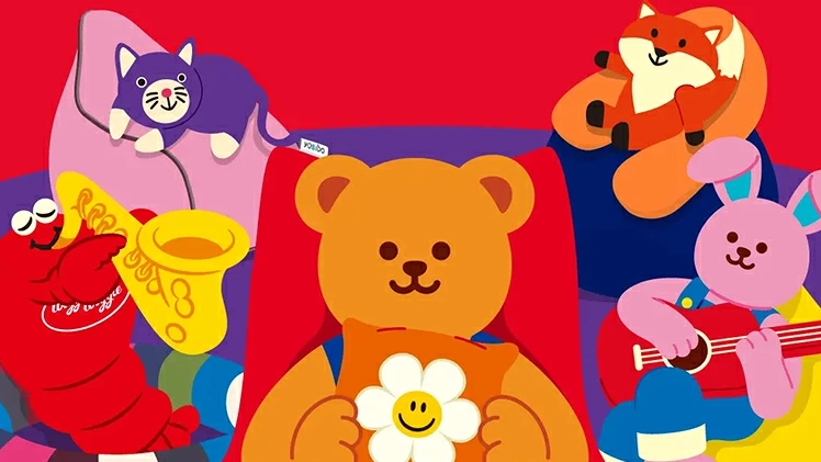 Yogibo Mega Moon Pillow Don&rsquo;t Panic｜韓国発wiggle wiggleコラボの限定ピロー