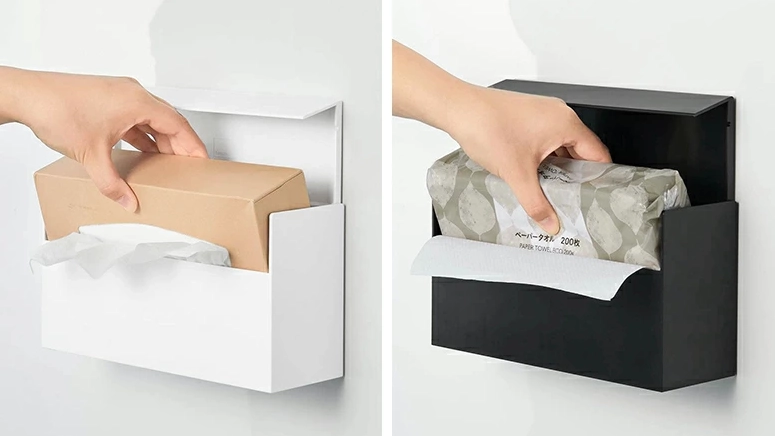 ペーパータオルの置き場問題を解決|tower 壁付けペーパーホルダー
