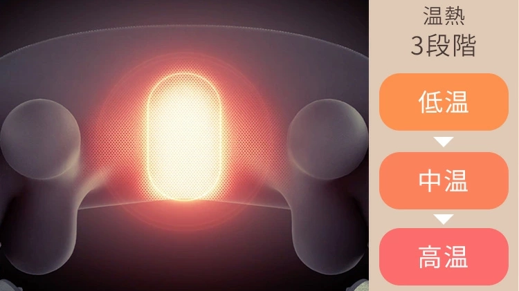 首まわりを温めてほぐす｜eviden 温熱マッサージャー