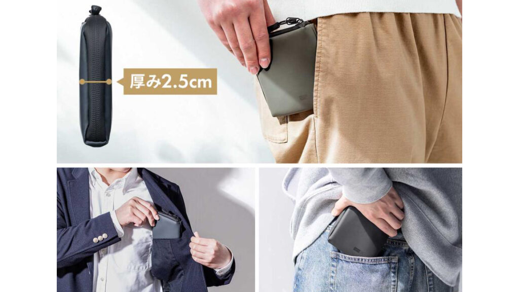 【2個収納】スマートキーケース|カードも入る防水DULON素材キーケース