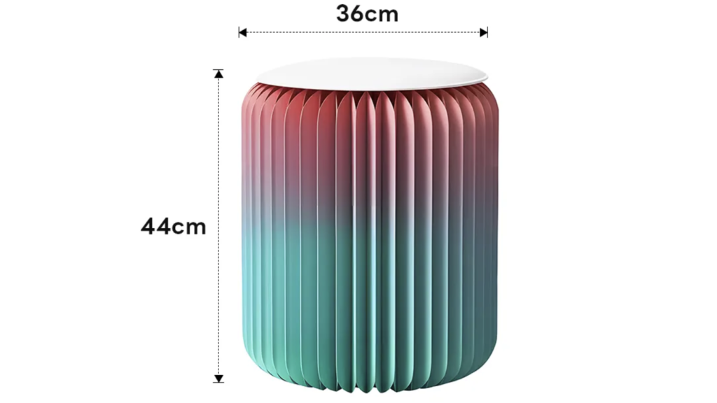 インテリアにも映える｜クラフト紙折りたたみスツール