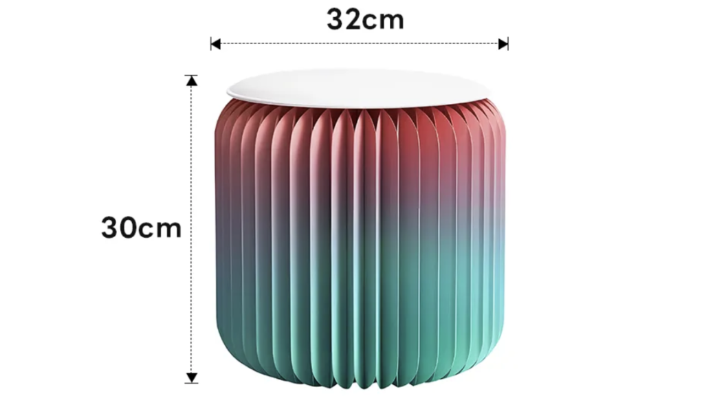 インテリアにも映える｜クラフト紙折りたたみスツール