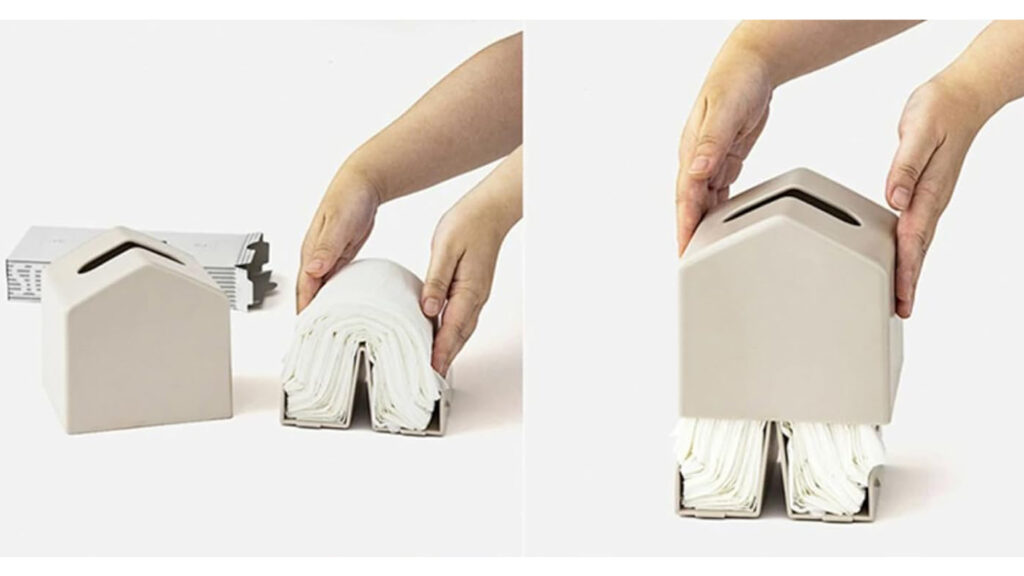 生活感を隠すおしゃれ収納|KEYUCA コンパクトティッシュケース