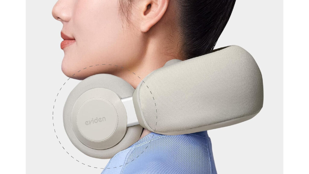 首まわりを温めてほぐす｜eviden 温熱マッサージャー