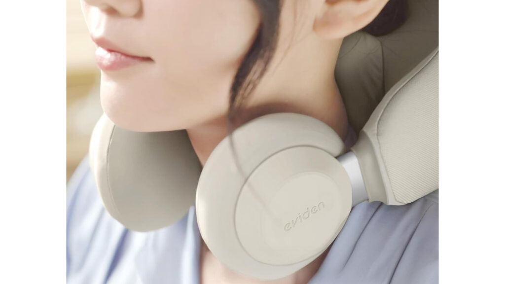 首まわりを温めてほぐす｜eviden 温熱マッサージャー