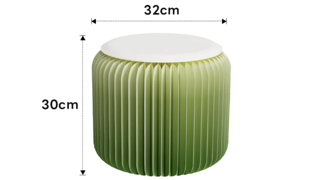 インテリアにも映える｜クラフト紙折りたたみスツール