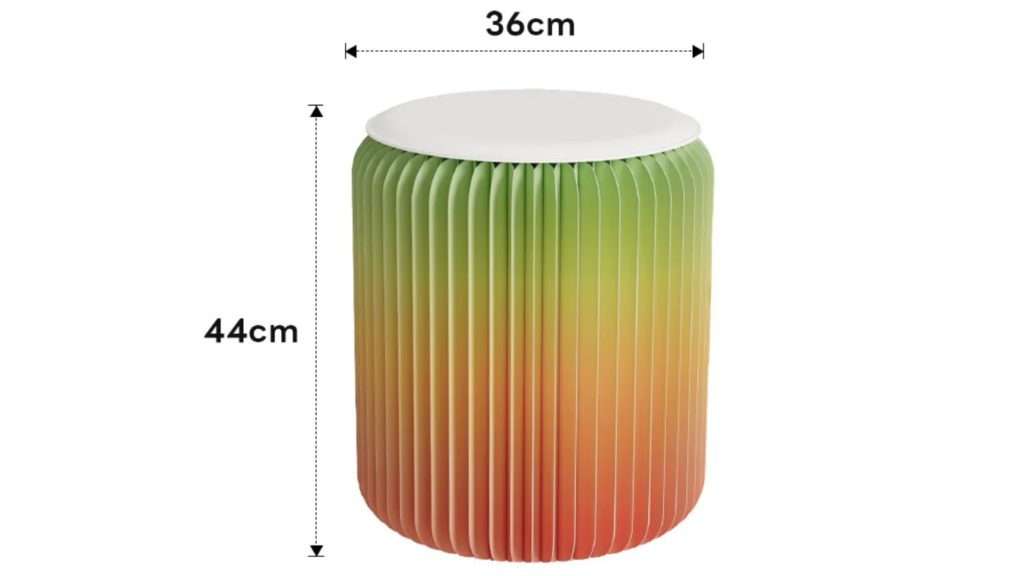 インテリアにも映える｜クラフト紙折りたたみスツール