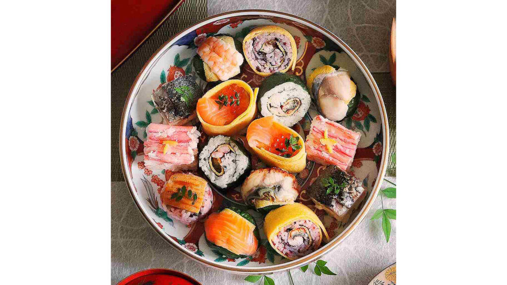 お祝いにおすすめの華やか寿司|奈良の伝統『手鞠わさび葉寿し』