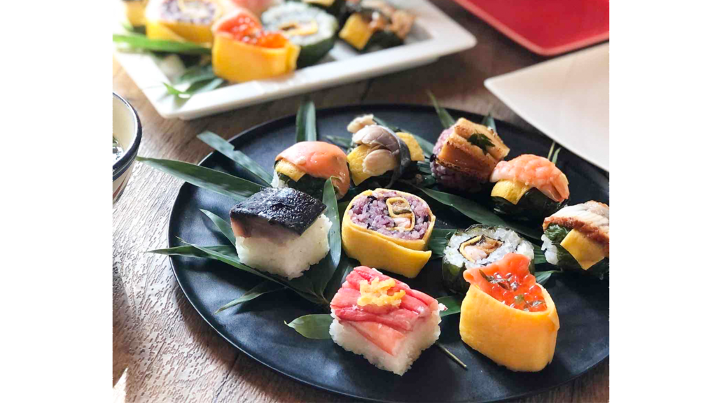 お祝いにおすすめの華やか寿司|奈良の伝統『手鞠わさび葉寿し』