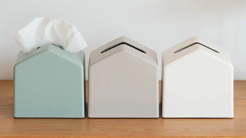 生活感を隠すおしゃれ収納|KEYUCA コンパクトティッシュケース