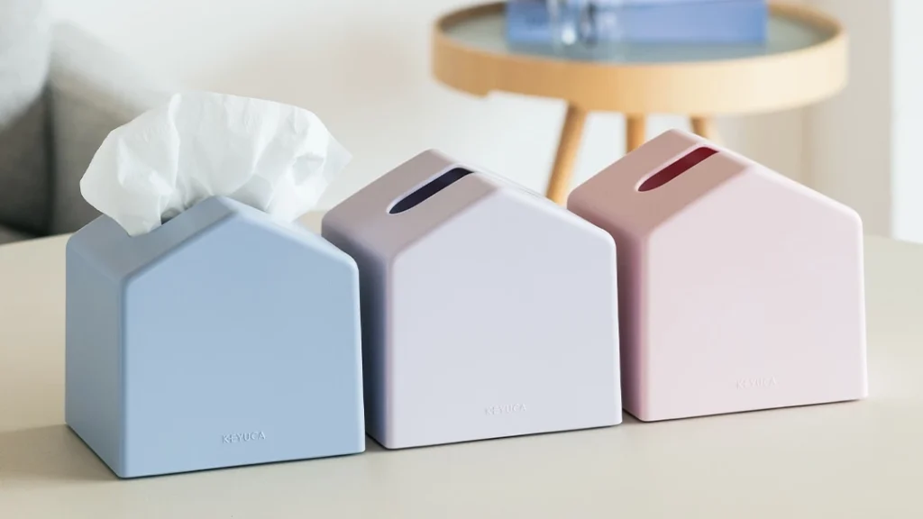 生活感を隠すおしゃれ収納|KEYUCA コンパクトティッシュケース