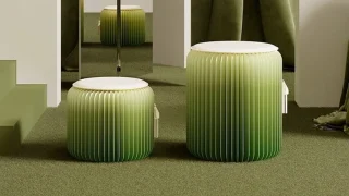 インテリアにも映える｜クラフト紙折りたたみスツール