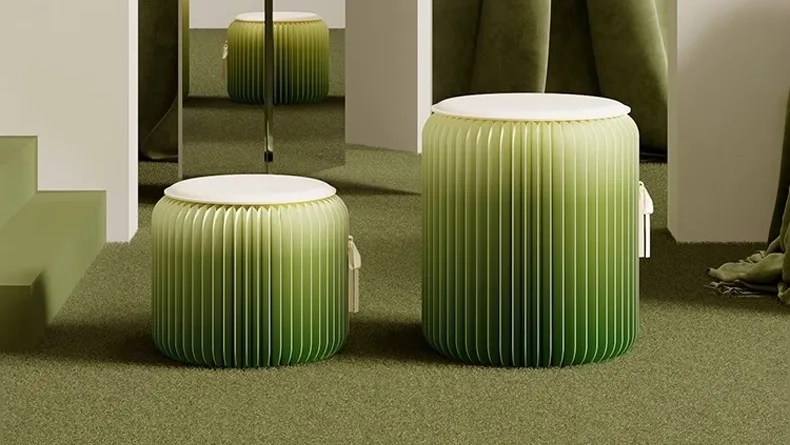 インテリアにも映える｜クラフト紙折りたたみスツール