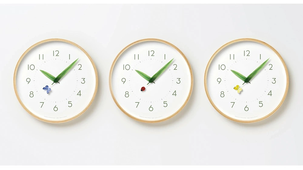 Lemnos「とまりの木の時計」口コミ|1時間に一度、昆虫が休む物語のある掛け時計