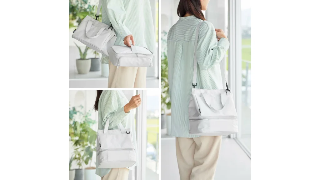 通勤にも使える!保冷ランチバッグ付き2WAYバッグ