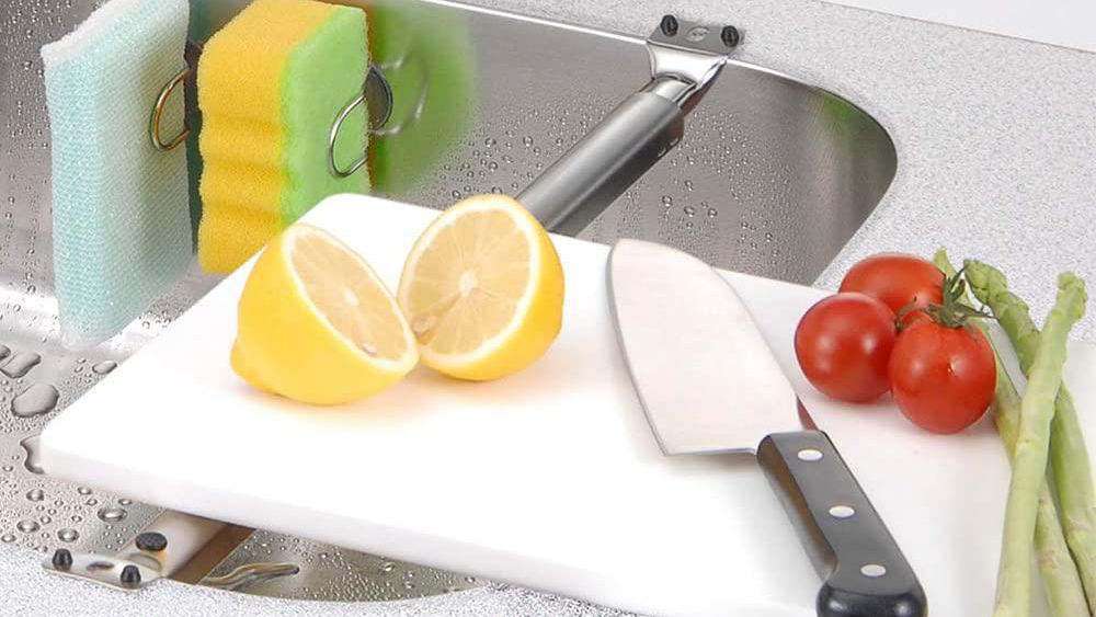 【シンク用まな板受け】滑り止め付きで安定!燕三条ステンレス製のキッチン便利グッズ