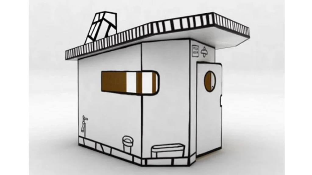 親子で楽しめる!デザイン性抜群のダンボールキッズハウス